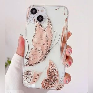 Clear case with butterflies. iPhone XR. Great graduation gift! 💗🤍